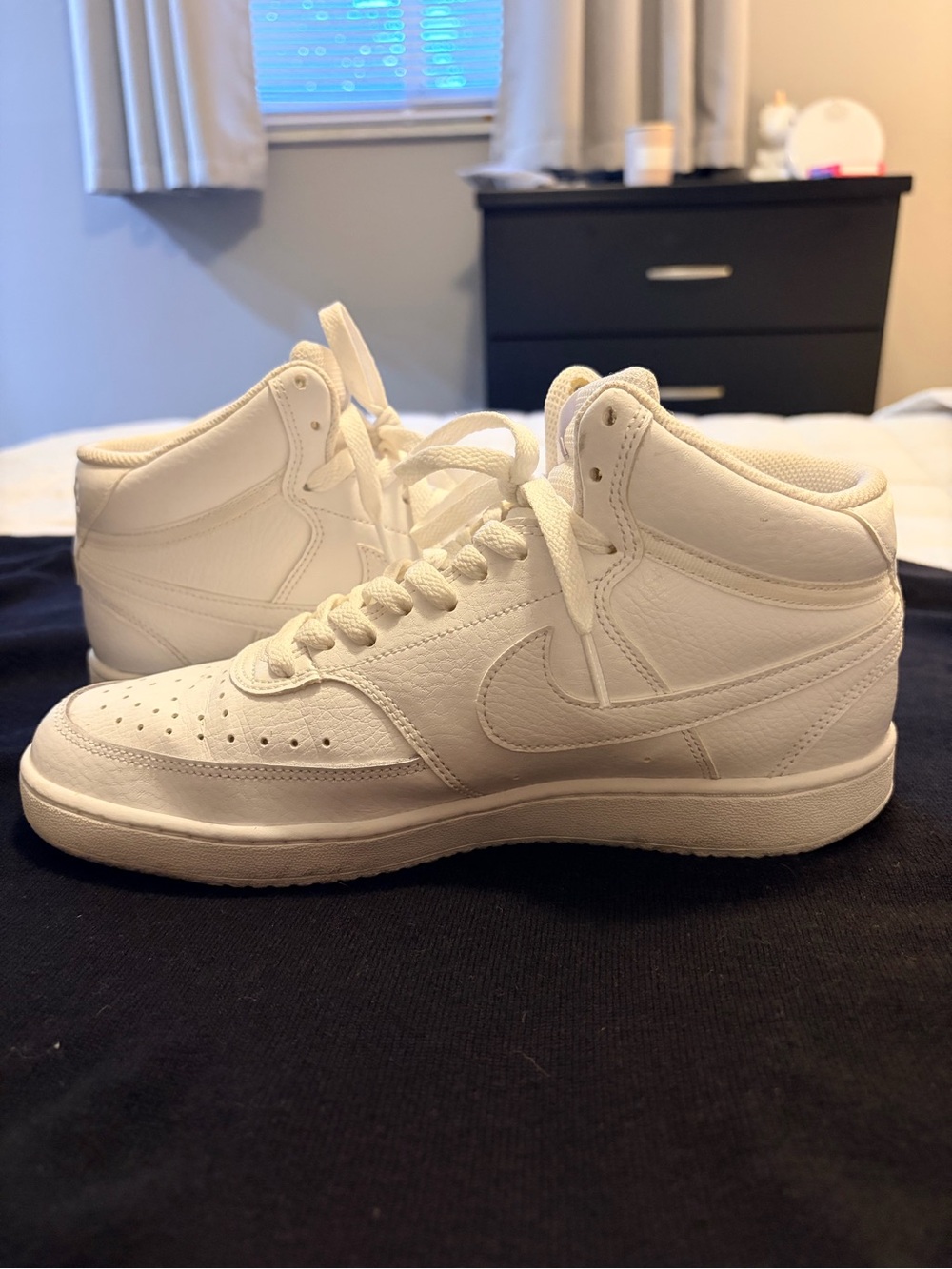 Nike Court White High-Top Sneakers Size 9
